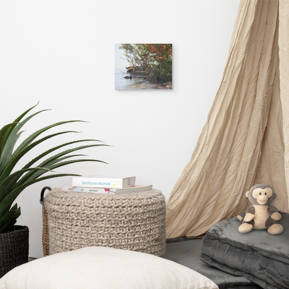 Ontario Shores Matte Canvas Wall Art Print