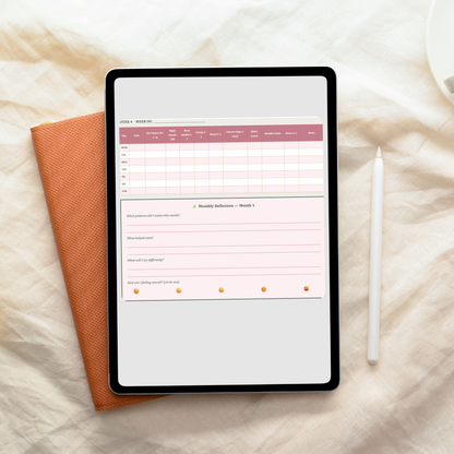 Menopause Symptom, Sleep & Movement Tracker – 3-Month Printable Journal PDF