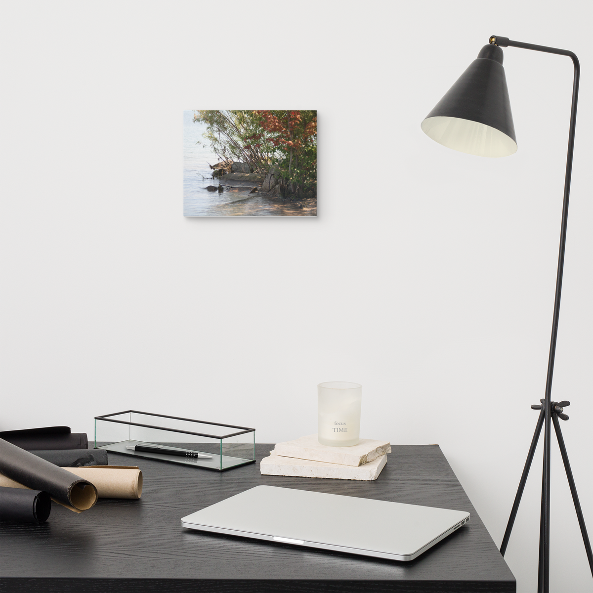 Ontario Shores Matte Canvas Wall Art Print