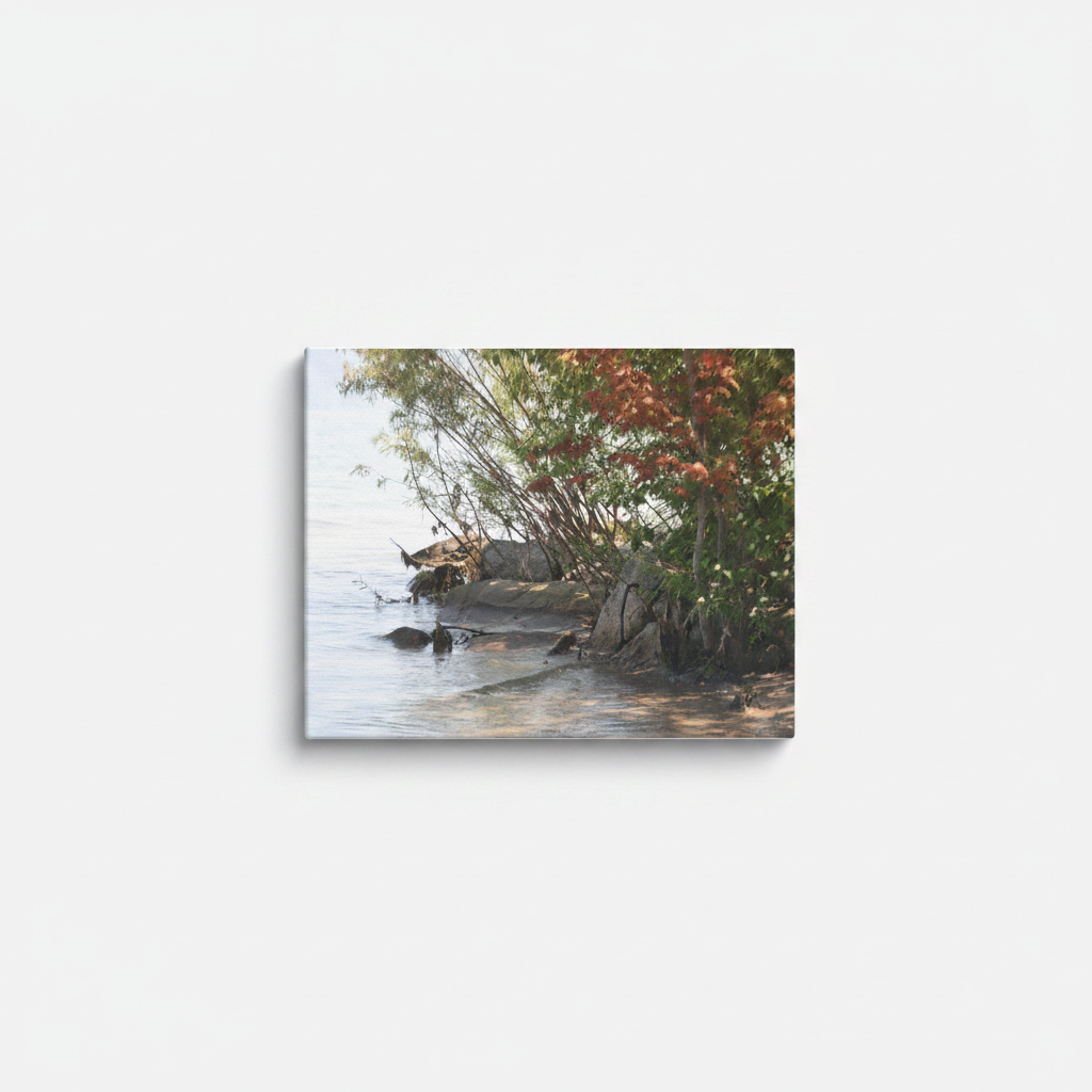 DigiVibe Ontario Shores matte canvas art on white wall